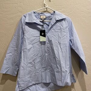 NWT Tuckernuck Blue Stripe Willow Blouse
